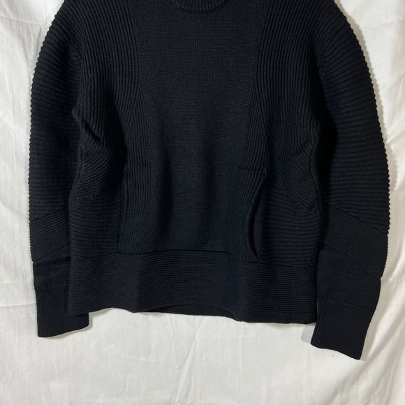 Kit and Ace Black Merino Wool Crew Neck Sweater Sz S/M - Picture 9 of 15